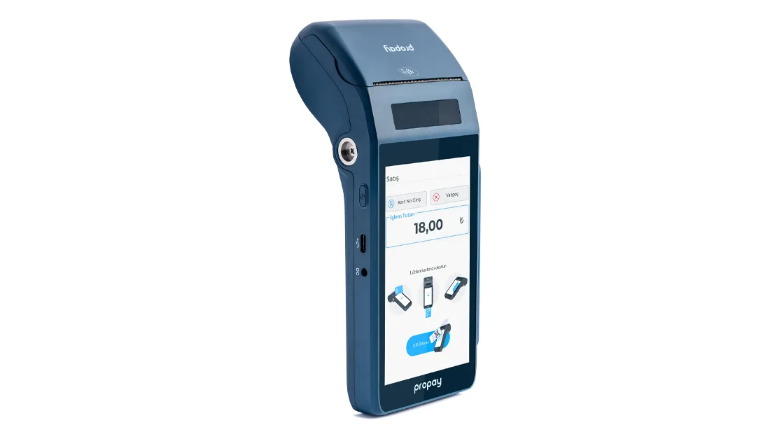 Propay P1000 ECR Yazarkasa POS Cihazı – Güçlü, Hızlı ve Ergonimik Ödeme Çözümü